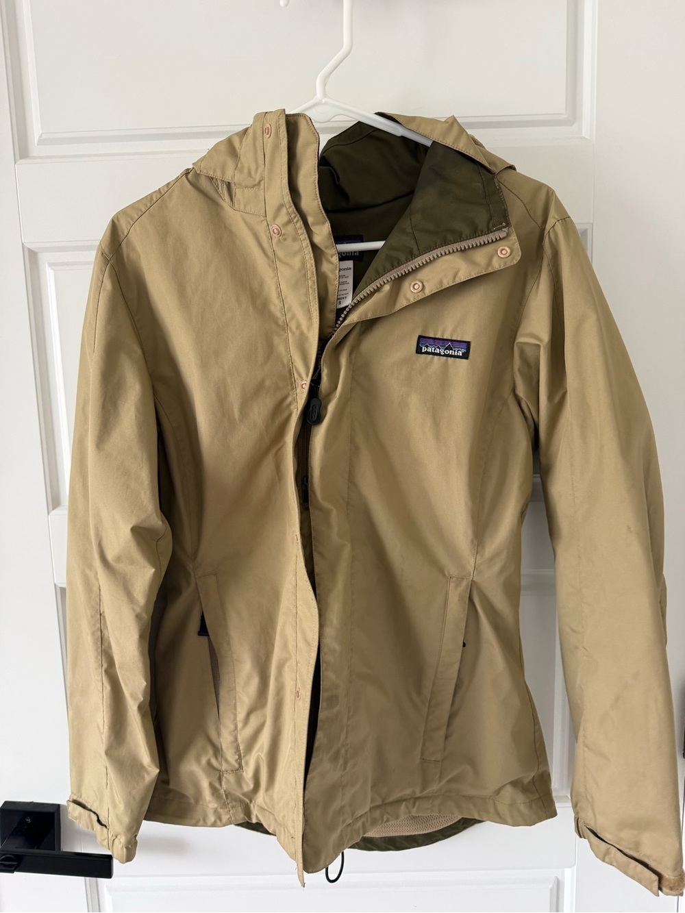 Patagonia Khaki/Tan Hooded Women's Jacket